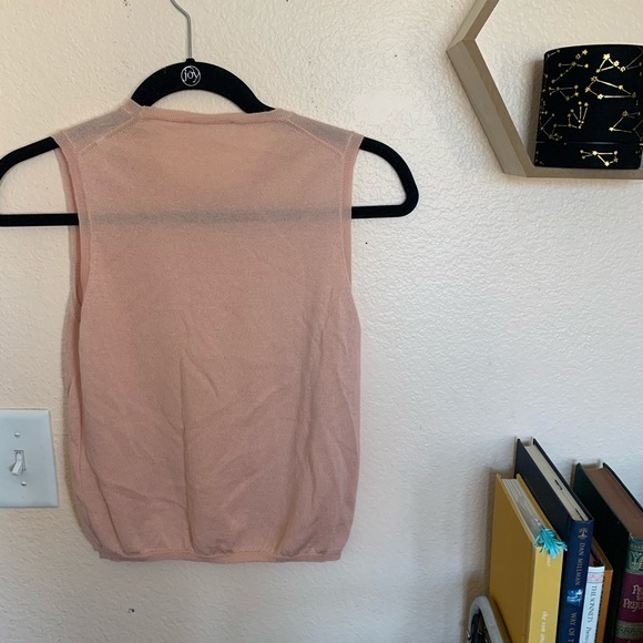Prada peach cropped sleeveless sweater 40 - Picture 4 of 7